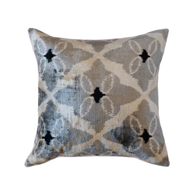 Silk Feather Ikat Throw Pillow LOOMY Feather Ikat Throw Pillow LOOMY | DailyMail